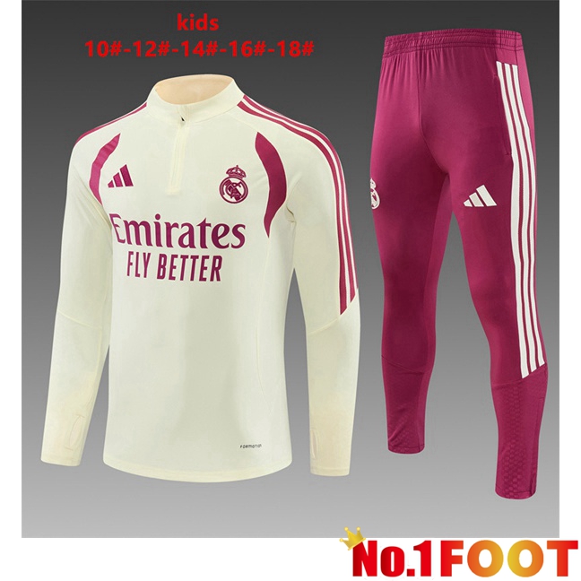 Real Madrid Kids kit Training Tracksuit Yellow 2026/2027