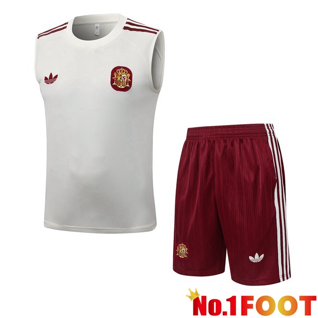 Spain Gilet Soccer+ Shorts Yellow 2026/2027