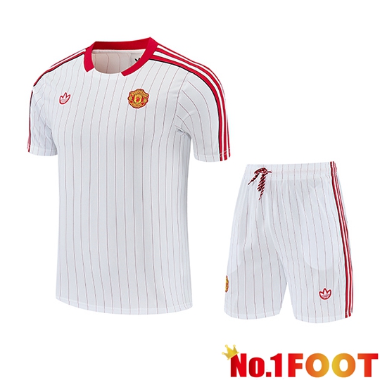 Manchester United kit Training T-Shirt White/Red 2026/2027