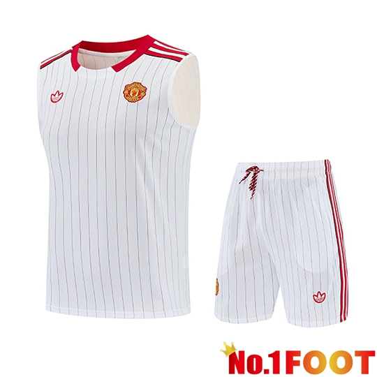 Manchester United kit Soccer Vests White/Red 2026/2027