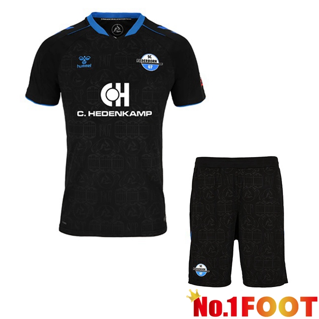 SC Paderborn 07 Kids Home Soccer Jersey Black 2026/2027