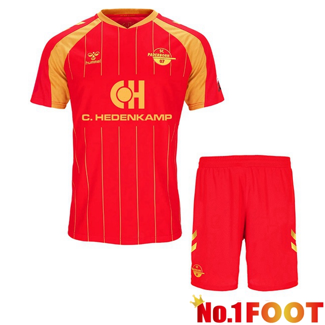 SC Paderborn 07 Kids Away Soccer Jersey Red 2026/2027