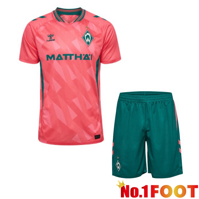SV Werder Bremen Kids Third Soccer Jersey Pink 2026/2027