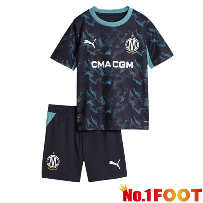 Marseille OM Kids Away Soccer Jersey Blue Royal 2026/2027