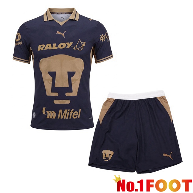 Pumas UNAM Kids Home Soccer Jersey Blue Royal 2026/2027