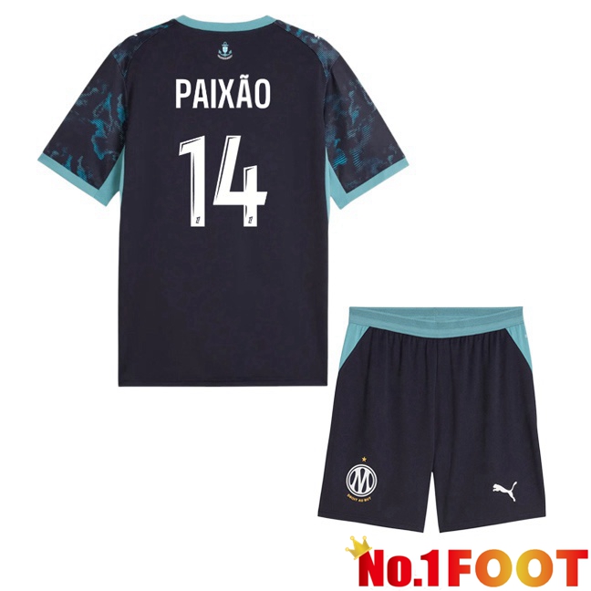 Marseille OM (Paixão 14) Kids Away Soccer Jersey Blue Royal 2026/2027
