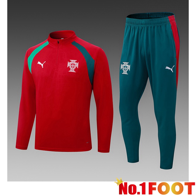 Portugal Kids kit Training Tracksuit Red 2026/2027