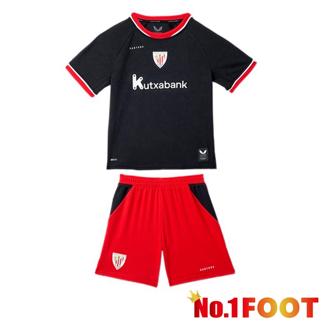 Athletic Club Kids Away Soccer Jersey Black 2026/2027