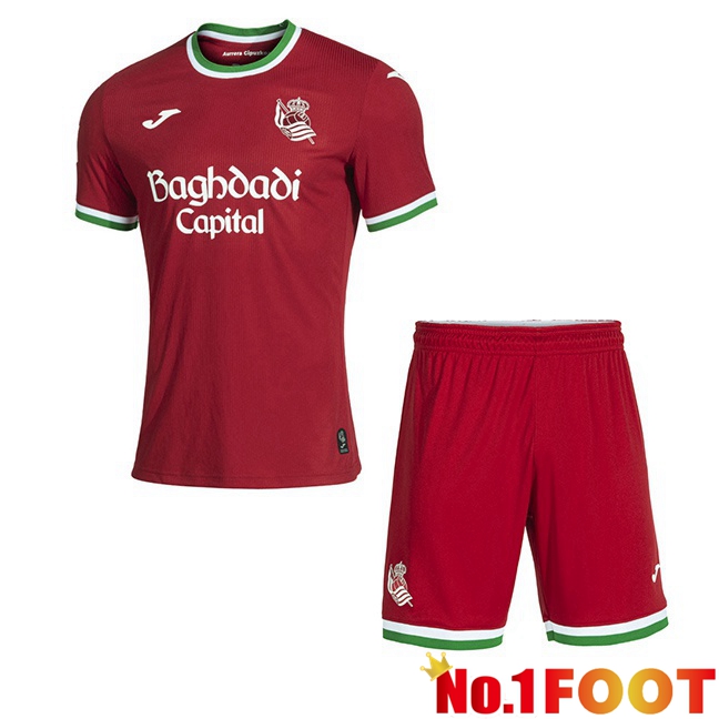 Real Sociedad Kids Third Soccer Jersey Red 2026/2027