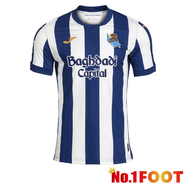 Real Sociedad Home Soccer Jersey Blue White 2026/2027