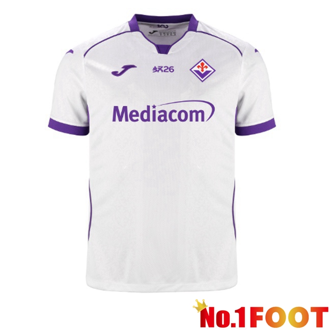 ACF Fiorentina Away Soccer Jersey White 2026/2027