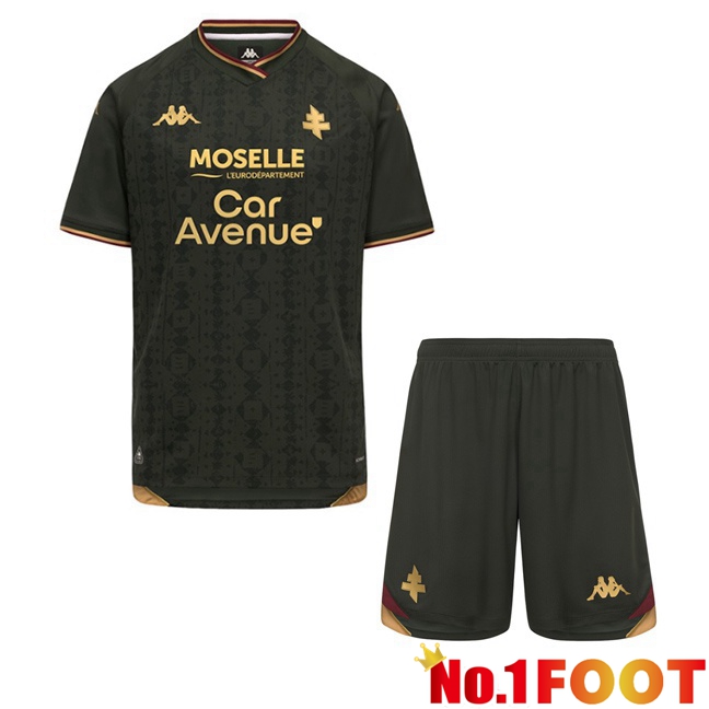 FC Metz Kids Third Soccer Jersey Black 2026/2027