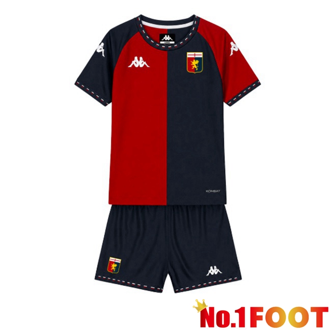 Genoa CFC Kids Home Soccer Jersey Red Blue Royal 2026/2027