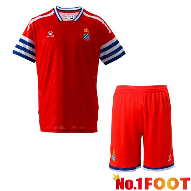 RCD Espanyol Kids Away Soccer Jersey Red 2026/2027