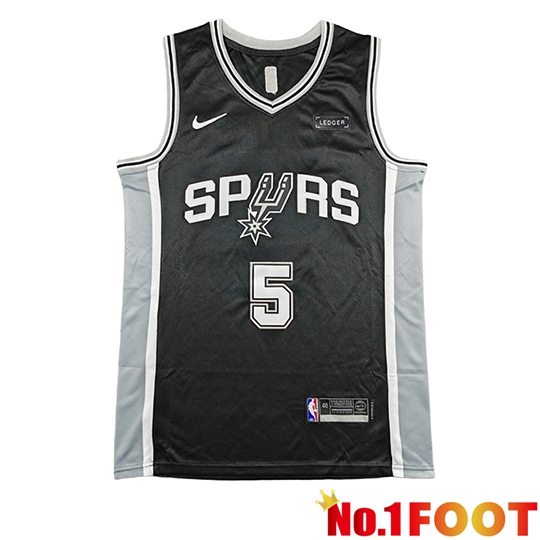 San Antonio Spurs Soccer Jersey (CASTLE #5) 2026/27 Black/Grey/White