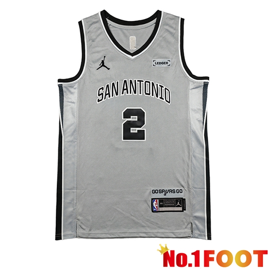San Antonio Spurs Soccer Jersey (HARPER #2) 2026/27 Grey/Black