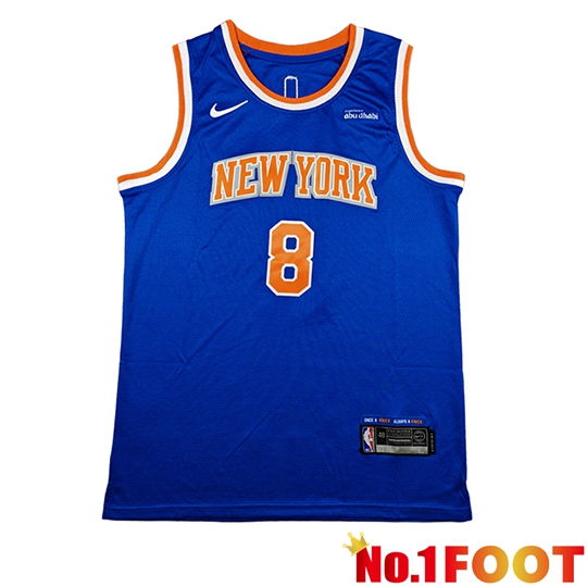 New York Knicks Soccer Jersey (ANUNOBY #8) 2026/27 Blue/Orange