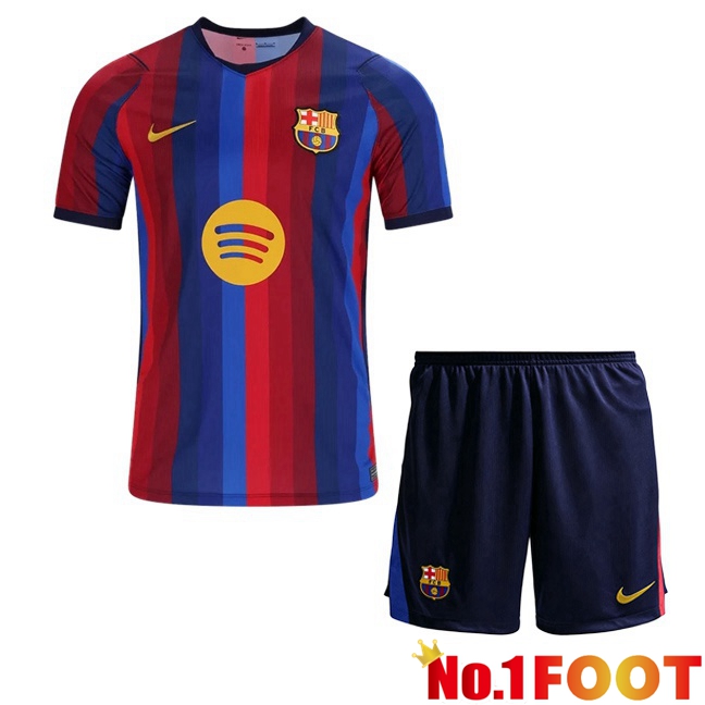 FC Barcelona Kids Home Soccer Jersey Blue Red 2026/2027