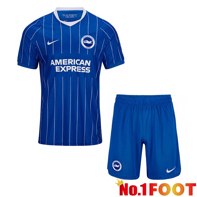 FC Brighton Kids Home Soccer Jersey Blue 2026/2027