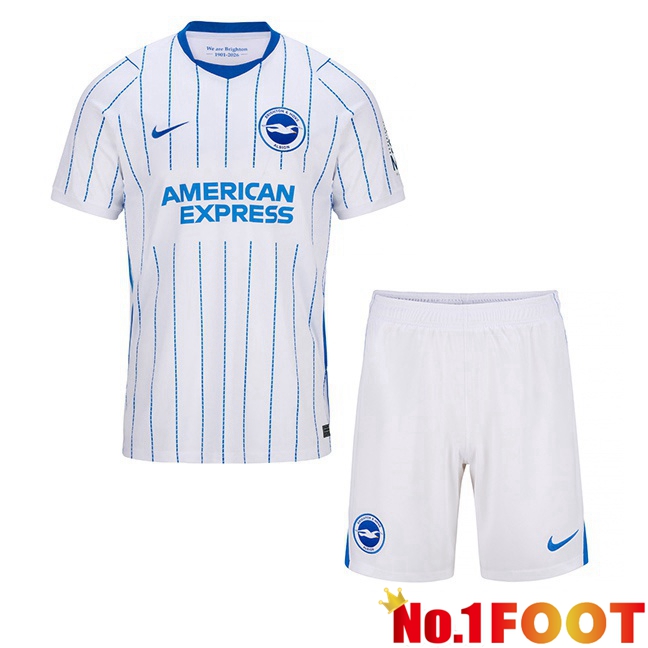 FC Brighton Kids Away Soccer Jersey White 2026/2027