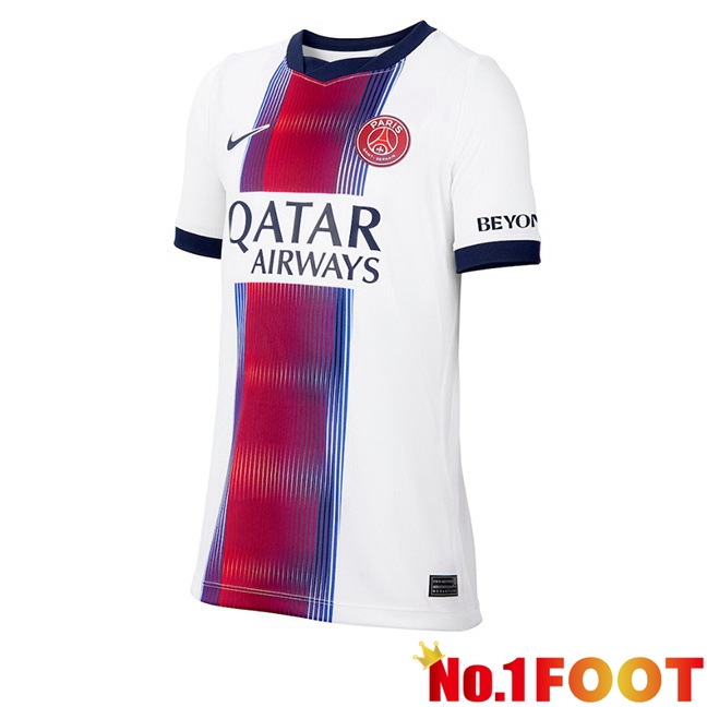 Paris PSG Women Away Soccer Jersey White 2026/2027