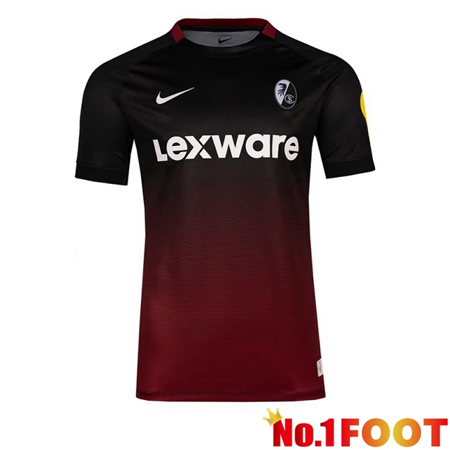SC Fribourg Third Soccer Jersey Black Brown 2026/2027
