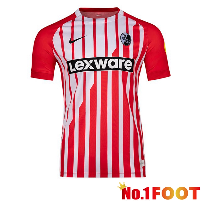 SC Fribourg Home Soccer Jersey Red White 2026/2027