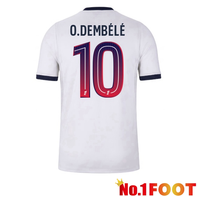 Paris PSG (O.Dembélé 10) Away Soccer Jersey White 2026/2027