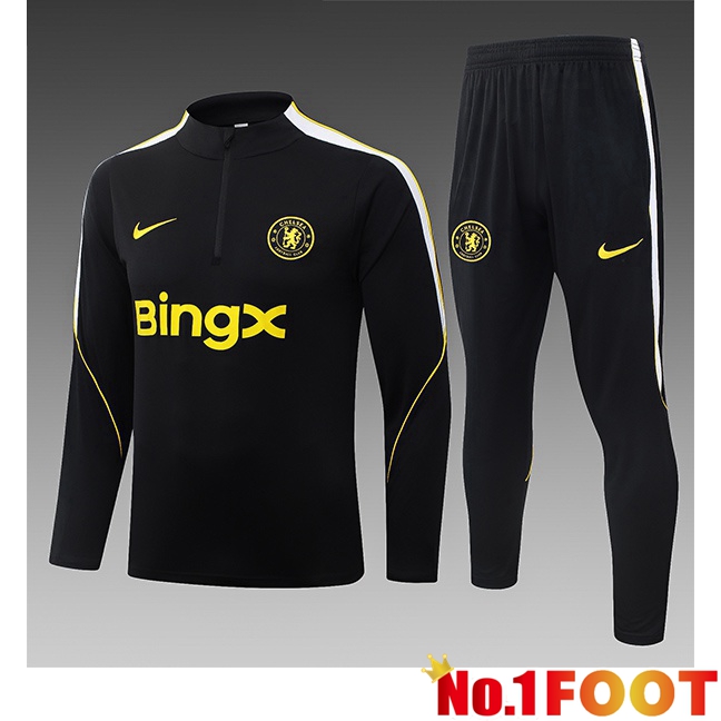 FC Chelsea Kids kit Training Tracksuit Black 2026/2027
