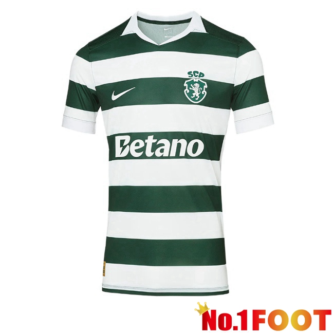 Sporting CP Home Soccer Jersey Green White 2026/2027