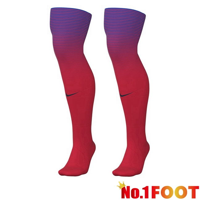 Paris PSG Away Soccer Socks Red Purple 2026/2027
