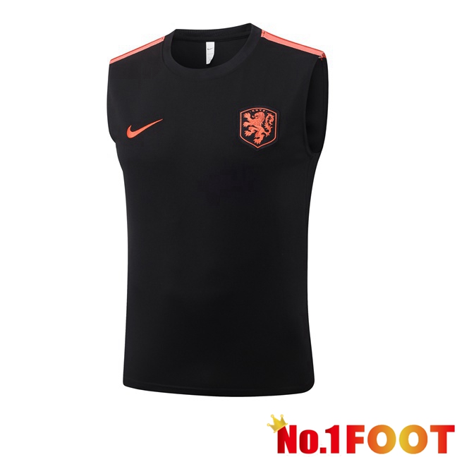 Netherlands Gilet Soccer Black 2026/2027