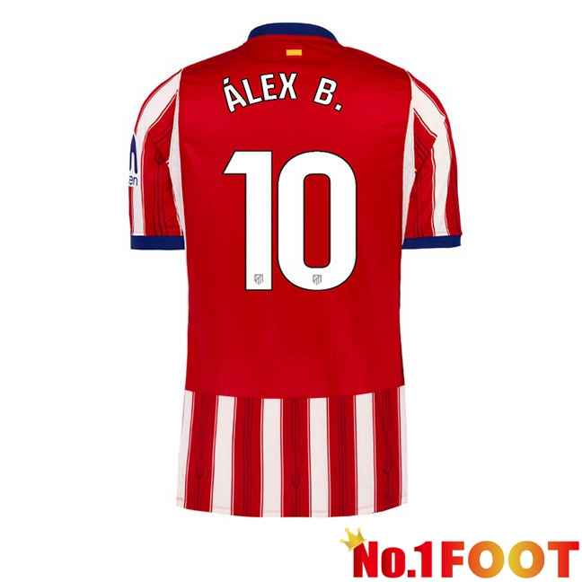 Atletico Madrid (ÁLEX B.10) Home Soccer Jersey Red 2026/2027