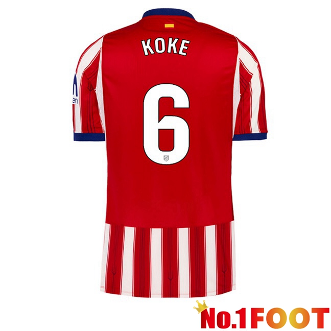 Atletico Madrid (KOKE 6) Home Soccer Jersey Red 2026/2027