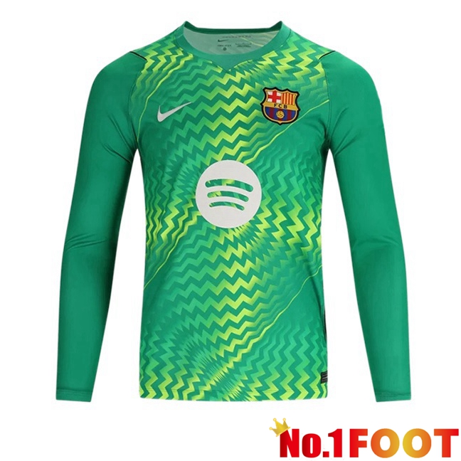 FC Barcelona Goalkeeper Soccer Jersey Long sleeve Green 2026/2027