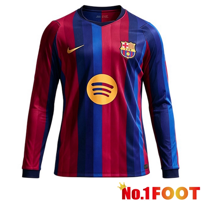 FC Barcelona Home Soccer Jersey Long sleeve Blue Red 2026/2027