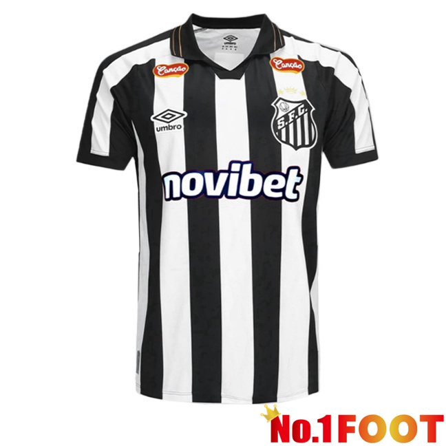 Santos FC Away Soccer Jersey White Black 2026/2027