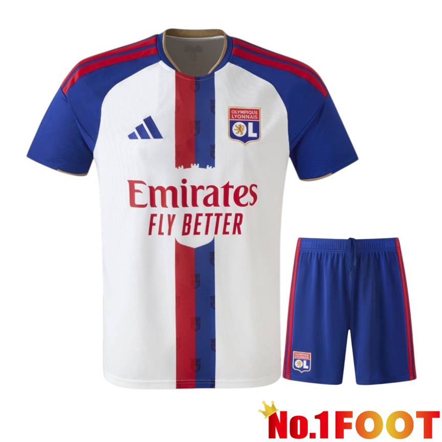 lyon Home kit Soccer Jersey + Shorts 2026/2027