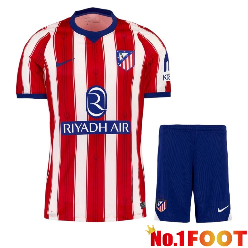 Atletico Madrid Home kit Soccer Jersey + Shorts 2026/2027
