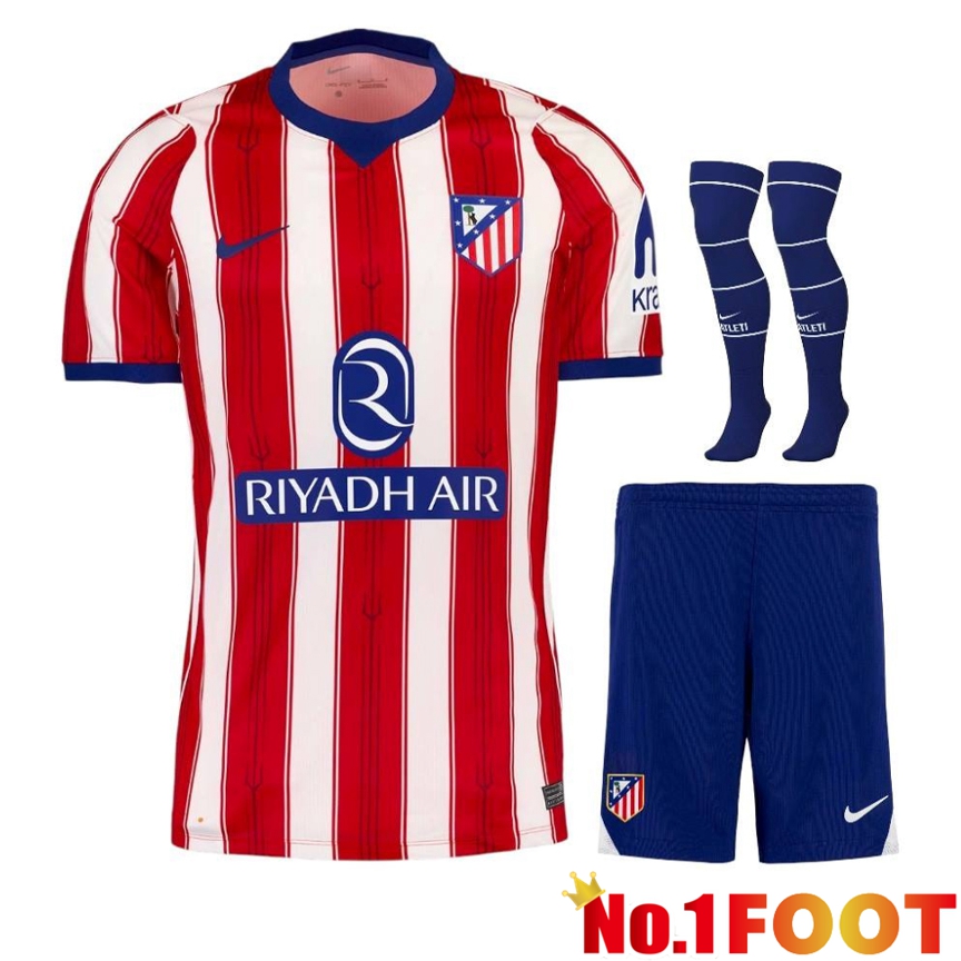Atletico Madrid Home kit Soccer Jersey (Shorts + Socks) 2026/2027