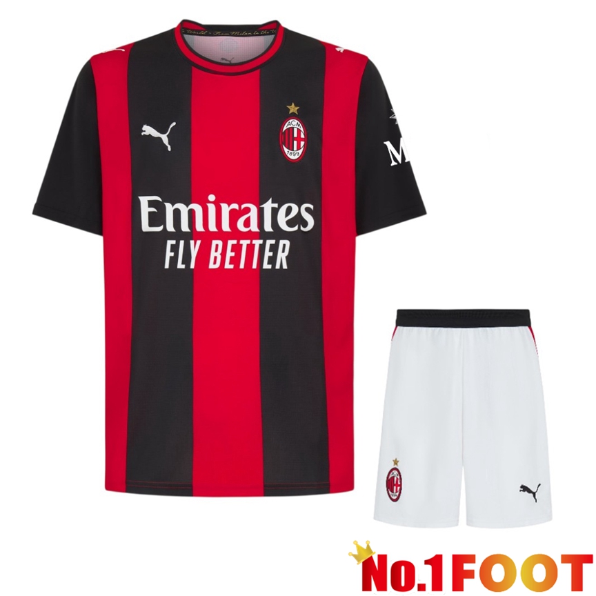 AC Milan Home kit Soccer Jersey + Shorts 2026/2027