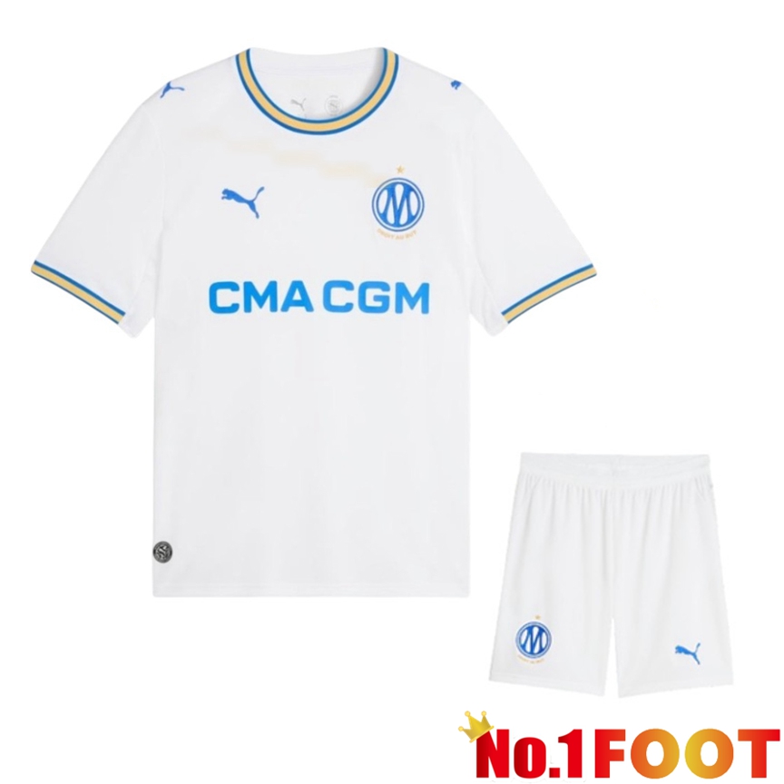 Marseille OM Home kit Soccer Jersey + Shorts 2026/2027