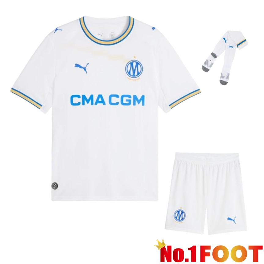 Marseille OM Home kit Soccer Jersey (Shorts + Socks) 2026/2027