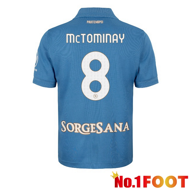 SSC Napoli (Scott McTominay 8) Home Soccer Jersey Blue 2026/2027
