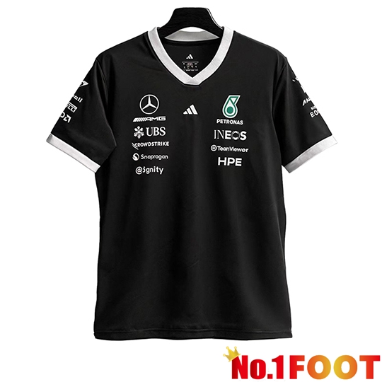 Mercedes Benz T-Shirt F1 Team Black/White 2026
