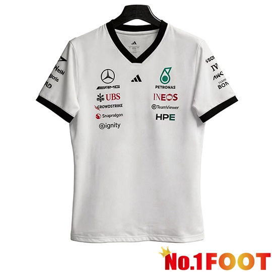 Mercedes Benz T-Shirt F1 Team White/Black 2026