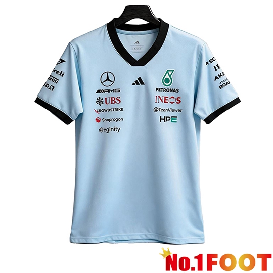 Mercedes Benz T-Shirt F1 Team Light Blue 2026