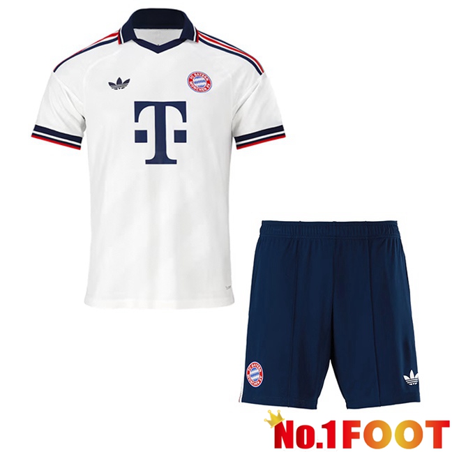 Bayern Munich Kids Away Soccer Jersey White 2026/2027