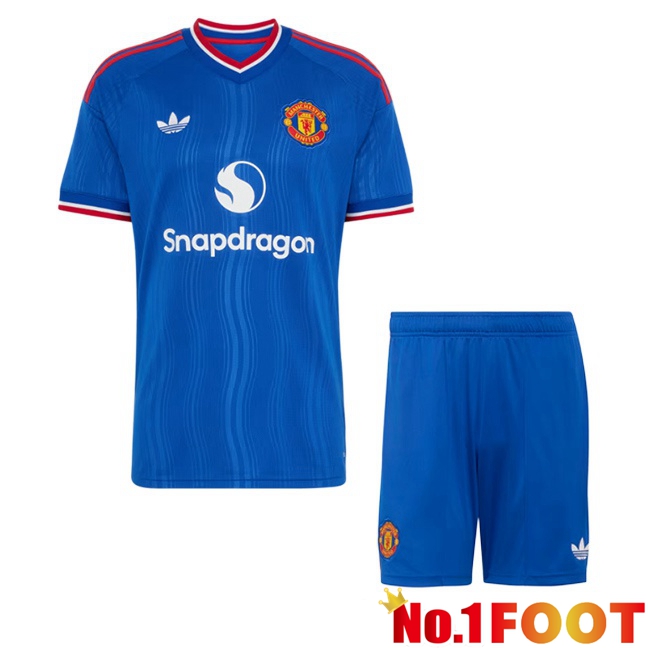 Manchester United Kids Away Soccer Jersey Blue 2026/2027