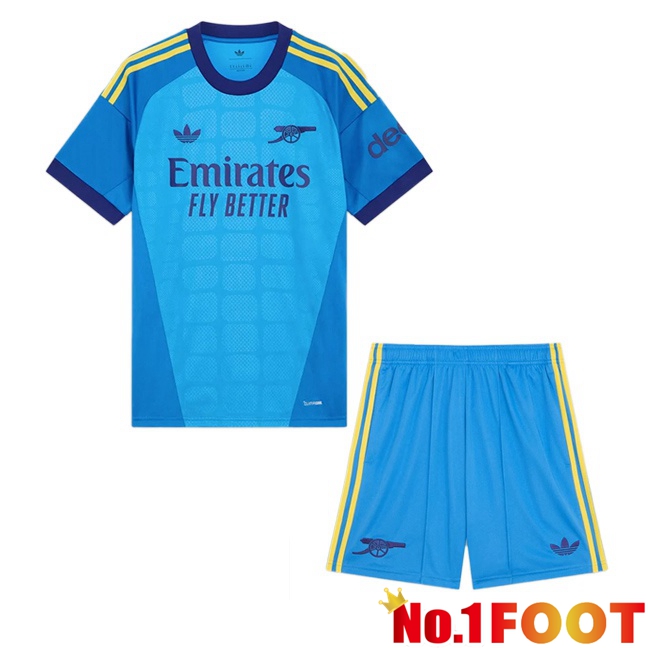Arsenal Kids Goalkeeper Soccer Jersey Blue 2026/2027